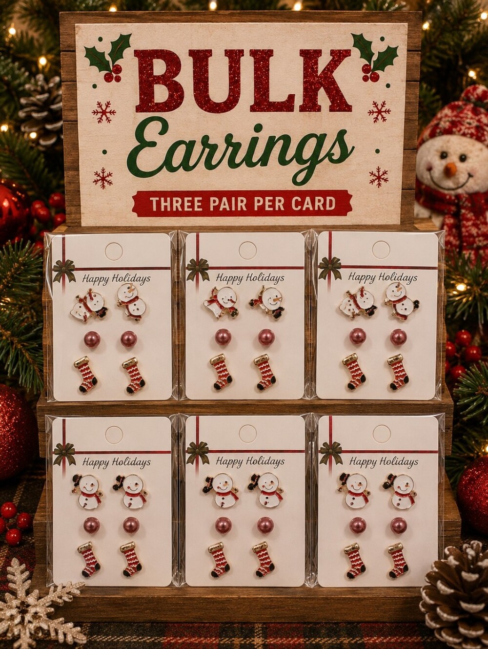 BULK Holiday Earrings - Picture 1 of 3